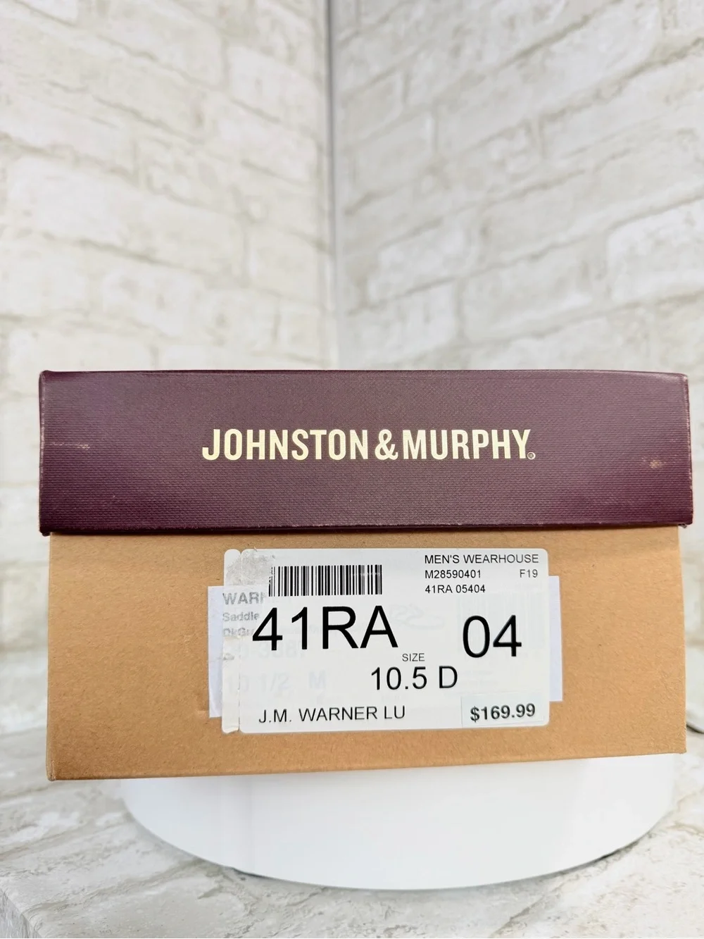 Johnston & Murphy ($170) Dark Gray Suede Deep Brown Leather Wingtip Oxfords 10.5